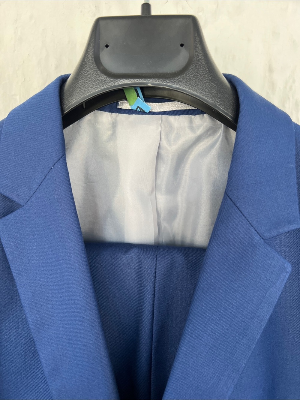Men's Royal Blue Tailored Single-Breasted Blazer - Picture 4 of 6